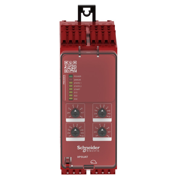 Preventa xpsu - module sécurité multifonctions - cat4 - 6f 1o - 24v - ressort