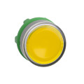 Harmony xb5 - tête bouton poussoir lumineux - Ø22 - col grise - jaune