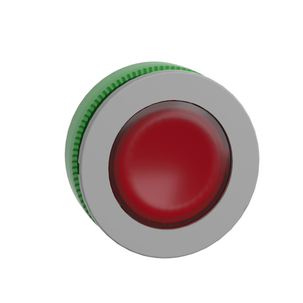 Harmony xb5 - tête bouton poussoir - collerette affleurante flush grise - rouge
