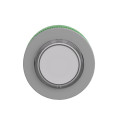 Harmony xb5 - tête bouton poussoir lum - Ø22 - col flush grise - dépass - blanc