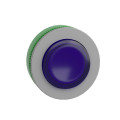 Harmony xb5 - tête bouton poussoir lum - Ø22 - col flush grise - dépass - bleu