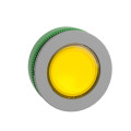 Harmony xb5 - tête de bouton poussoir lumineux - Ø22 - col flush grise - jaune