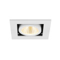 Kadux, encastré de plafond, simple, 3000 k, 38°, ip 20, carré, blanc