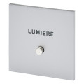 Art d'arnould univers epure poussoir lumineux lumière - acier satin