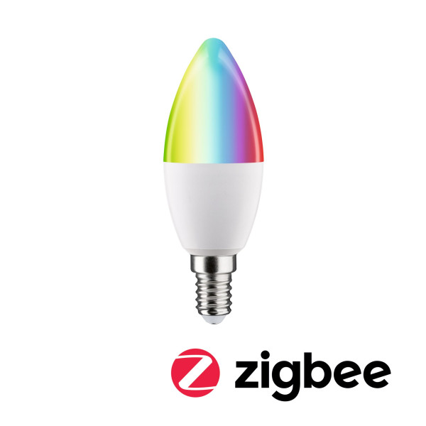 Ampoule led zb rgbw flamme e14 470lm 2200k-6500k dim 230v