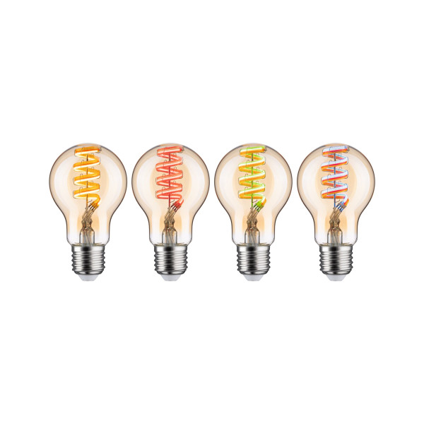 Ampoules led zb rgbw lot de 3 agl e27 470lm 2200k-6500k dim or 230v