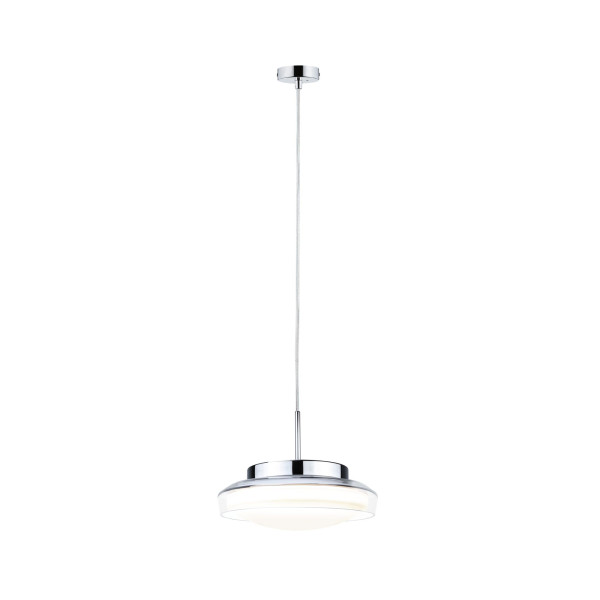 Suspension luena ip44  led 11,5w chrome 230v verre/metal