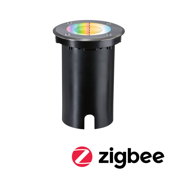 Outdoor 230v encastré sol floor rgbw rond zigbee 2700-6500k