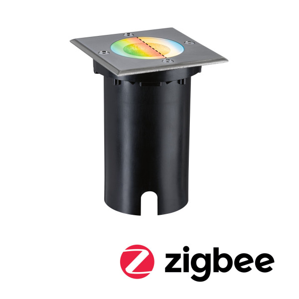 Outdoor 230v encastré sol floor rgbw carré zigbee 2700-6500k