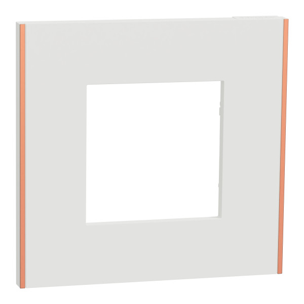 Unica déco subtil - plaque de finition - blanc liseré cuivre  - 1p