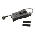 Prise multilink incara horizontal 2x2p+t schuko + usb a+c - cord 2m - noir