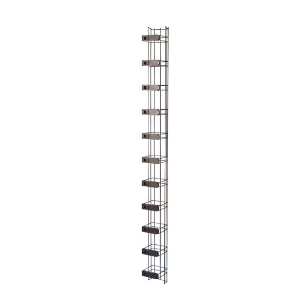 Grille de gestion de cordons - capacité 200 cordons - 1965x153x156 mm - lcs²