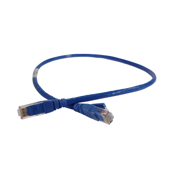 Cordon de brassage rj45 - cat.6 - u/utp sans écran - l. 0,5 m - pvc - lcs²