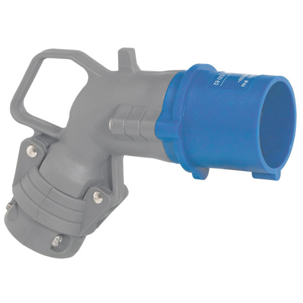 Fiche coudée Hypra - IP44 - 16 A - 200/250 V~ - Prise 3P+T - plastique