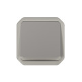 Poussoir lumineux plexo composable - gris