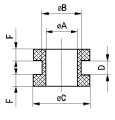 Passe-fils dc  80/120/40