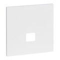 Plaque de finition art d'arnould rj45 univers epure - blanc satin