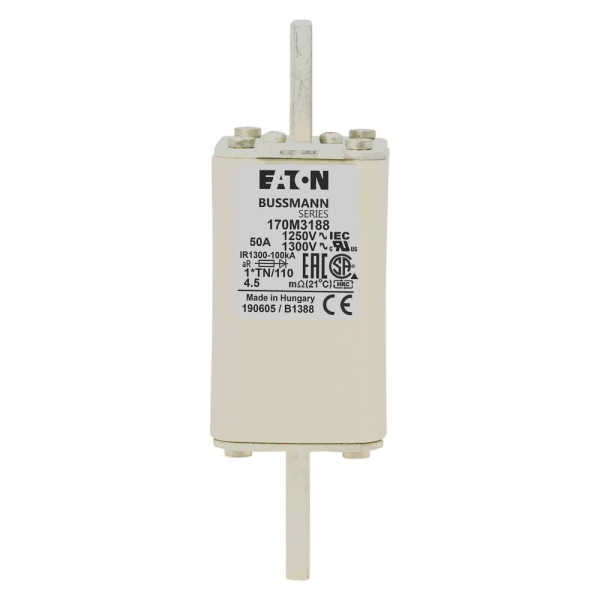 Fuse 50a 1250v 1*tn/110 ar cu 