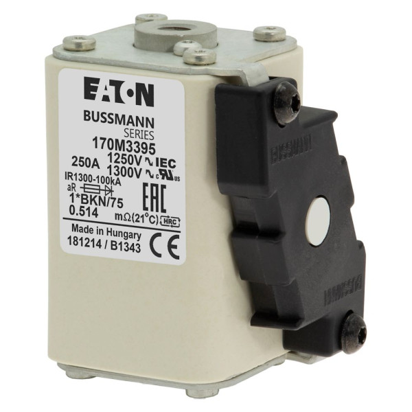 Fuse 250a 1250v 1*bkn/75 ar cu 