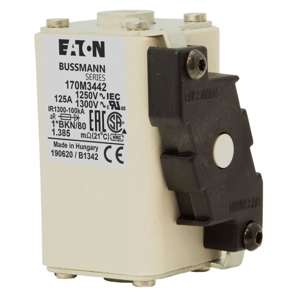 Fuse 125a 1250v 1*bkn/80 ar cu 