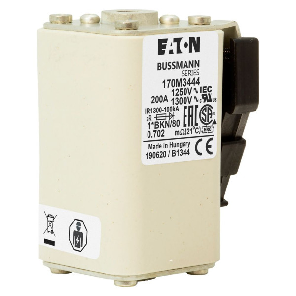 Fuse 200a 1250v 1*bkn/80 ar cu 