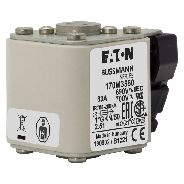 Fuse 63a 690v 1*gkn/50 ar uc 