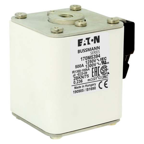 Fuse 500a 1250v 2bkn/75 ar cu 