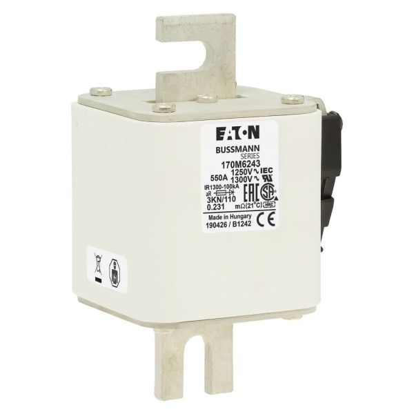 Fuse 550a 1250v 3kn/110 ar cu 