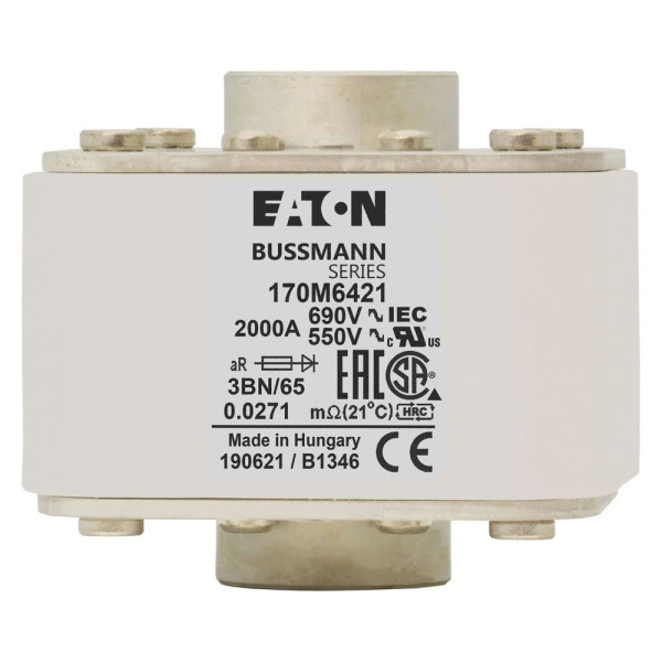 Fuse 800a 1250v 2//3bkn/75 ar 