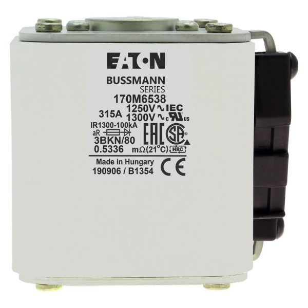 Fuse 315a 1250v 3bkn/80 ar cu 