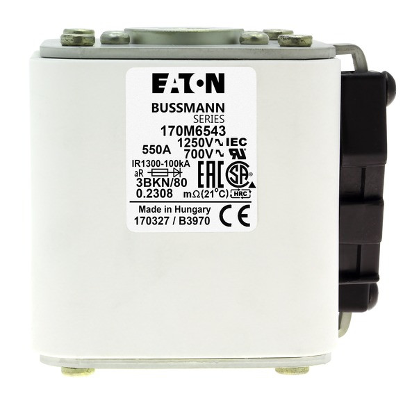 Fuse 550a 1250v 3bkn/80 ar cu 