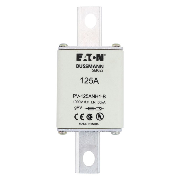 Fuse 125a 1000v dc pv size 1 bolted tag 