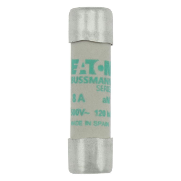 Cylindrical fuse 10 x 38 8a am 500v ac 