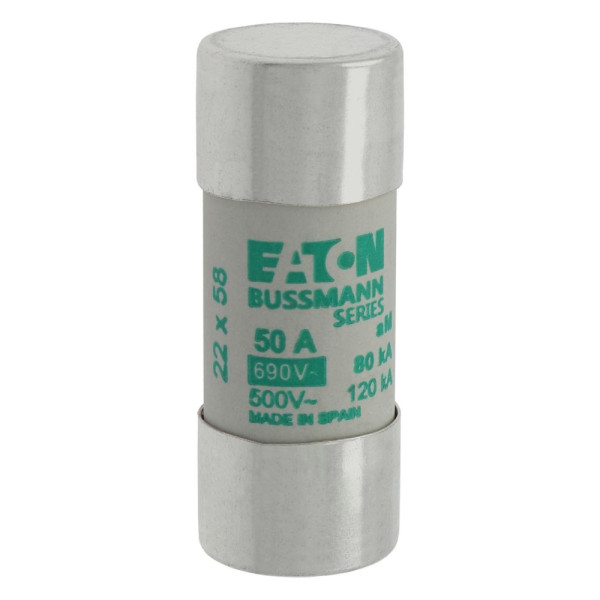 Cylindrical fuse 22 x 58 50a am 690v ac 