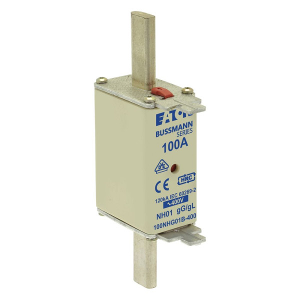 Nh fuse 100a 400v gg/gl size 01 