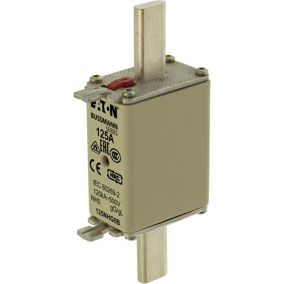 Nh fuse 125a 500v gg/gl size 0 