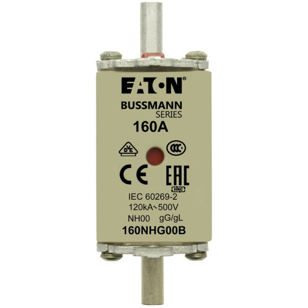 Nh fuse 160a 500v gg/gl size 00 