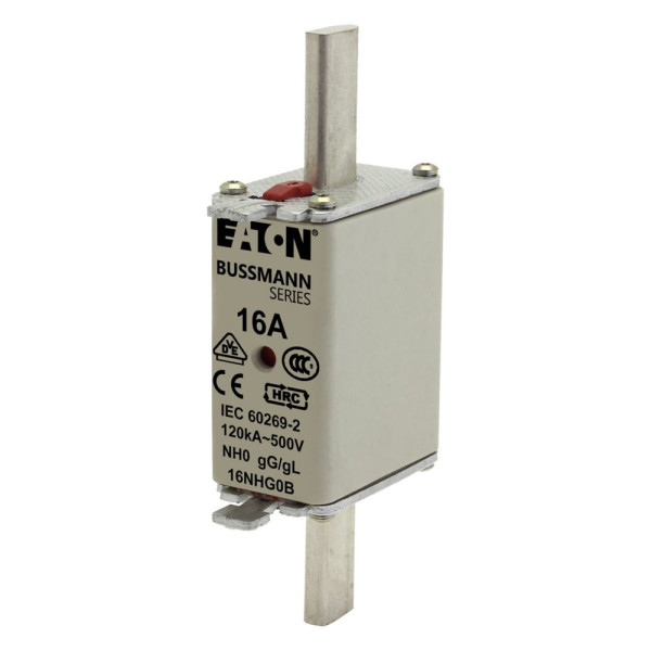 Nh fuse 16a 500v gg/gl size 0 