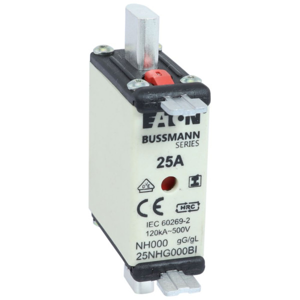 Nh fuse 25a 500v gl/gg size 000 