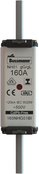 Nh fuse 25a 500v gl/gg size 01 