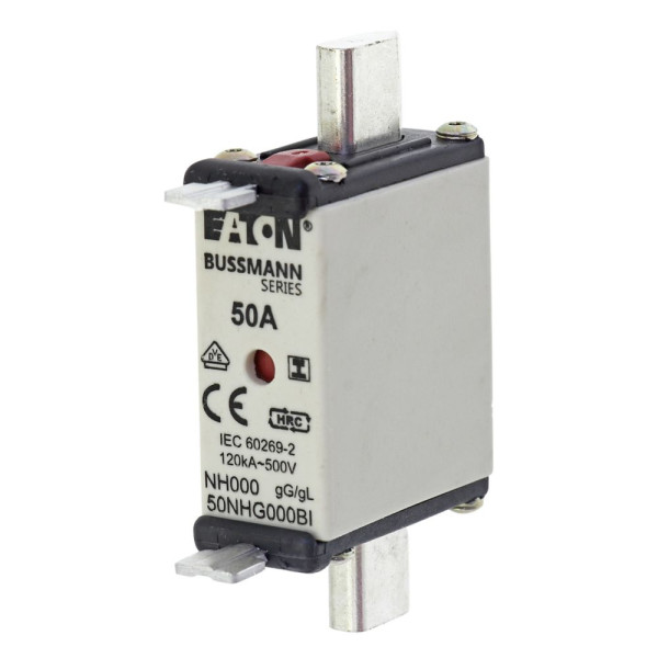 Nh fuse 50a 500v gl/gg size 000 