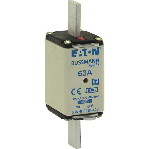 Eaton 63amp 400v ac gff 1 nh fuse 