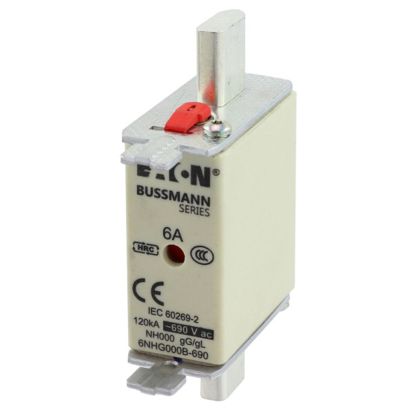 Nh fuse 6amp 690v gg size 000 