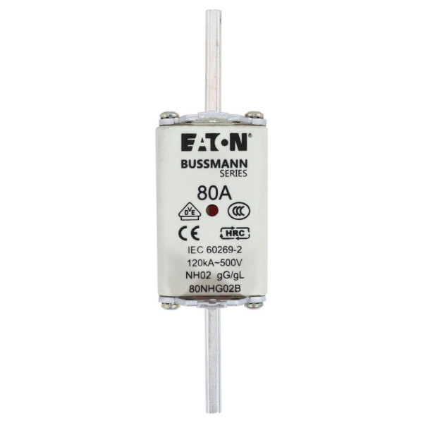 Nh fuse 80a 500v gg/gl size 02 