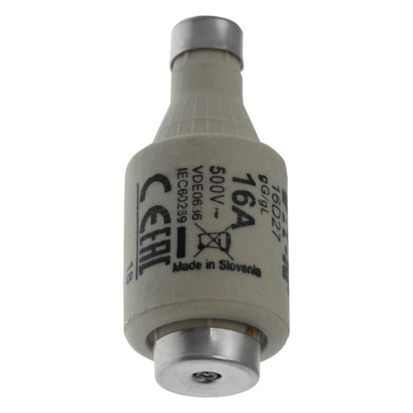 Fuse-d2 16a t gl/gg 500vac e27 