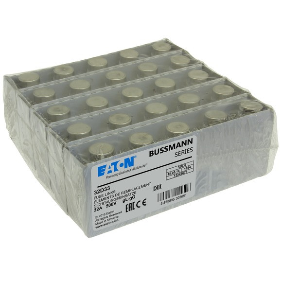 Fuse -d3 32a t gl/gg 500vac e33 