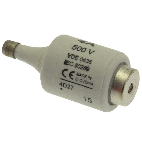 Fuse-d2 4a t gl/gg 500vac e27 