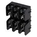 Cc fuse block w/ screw & qc - 3 pole 