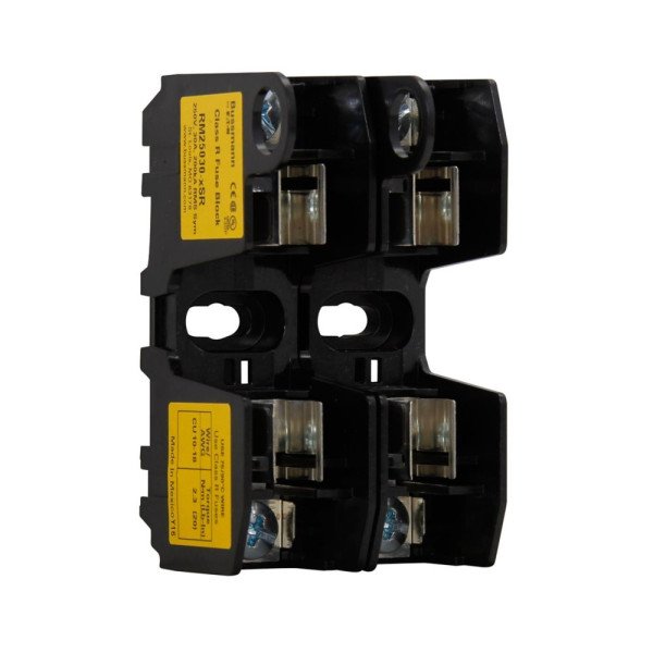 Fuse block, class r, 250v 30a, 2 pole 