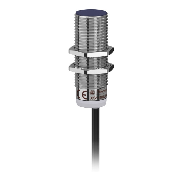 Detecteur inductif cylindriq m18 12 24v dc pnp no 3fils noyable cable 5m